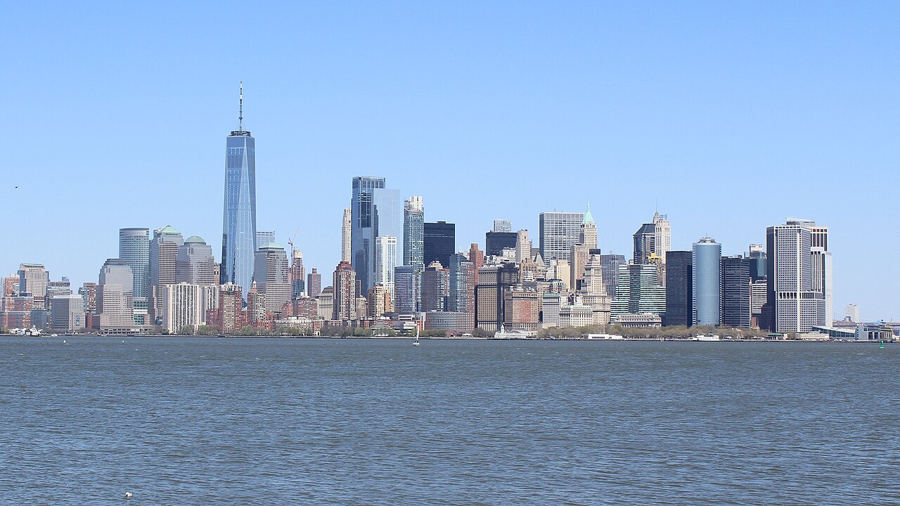 Skyline de Manhattan desde el agua, Nueva York