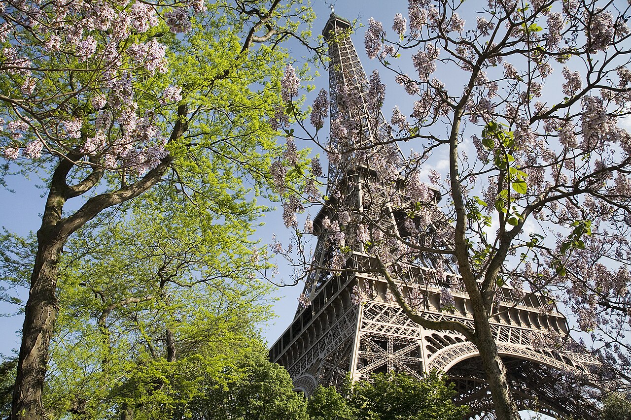 La Torre Eiffel en primavera, París